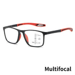 Tuzwa Multifocal Blue Light Reading Glasses for Men & Women – Lightweight Square Computer Readers for Reading & Screen Use