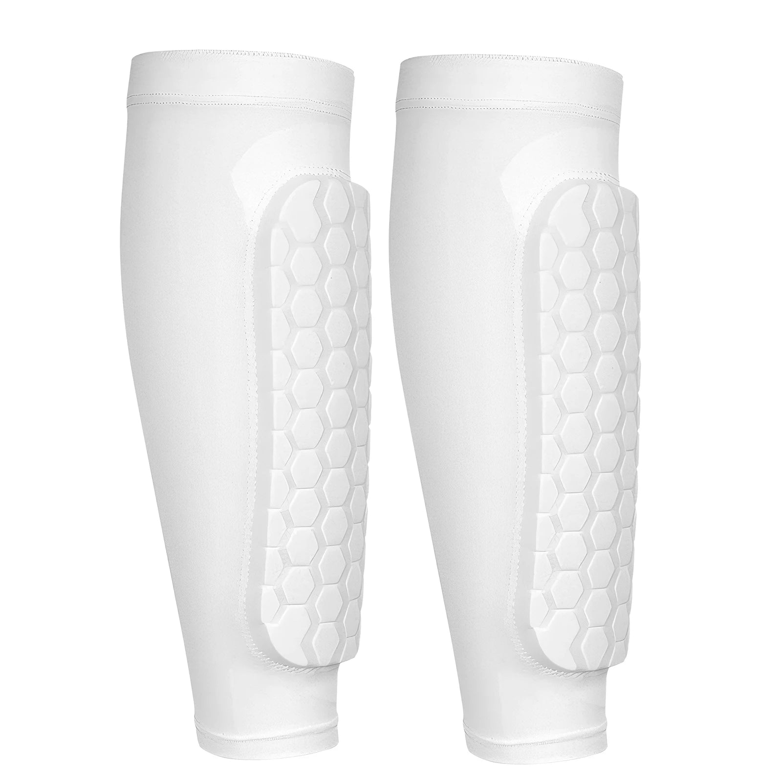 Tuzwa Lightweight Soccer Shin Guards with Honeycomb Padding – Breathable Adjustable Football Shin Pads for Calf & Leg Protection