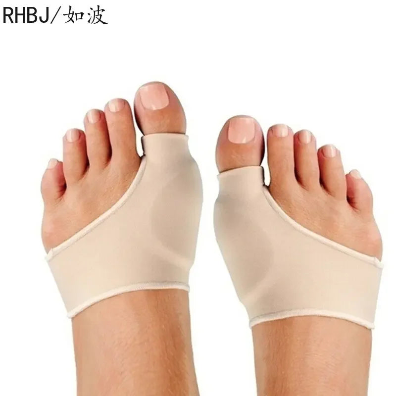 Tuzwa Adjustable Gel Toe Separator for Bunions – Hallux Valgus Big Toe Alignment Support with Soft Cloth Cushion, 1 Pair