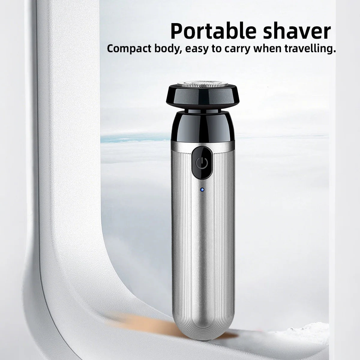 Tuzwa Mini Electric Shaver for Men – Rechargeable Portable Metal Electric Razor with Close Shave Design, Fast Charging & Easy Cleaning