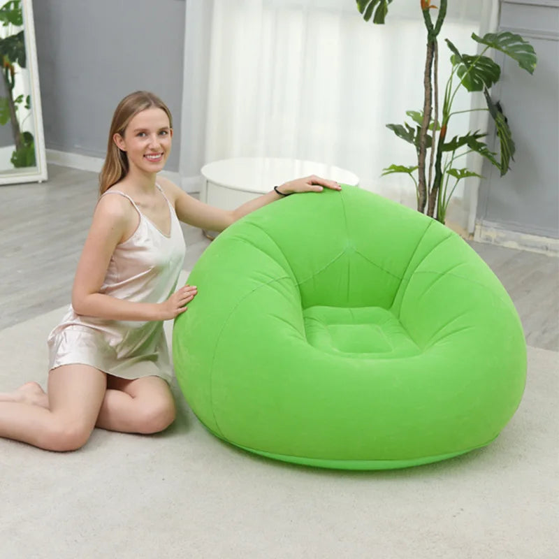 Tuzwa Large Inflatable Sofa Chair – Portable PVC Lounge Chair, Comfortable Inflatable Lounger for Bedroom, Living Room, Patio & Relaxation