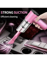 Tuzwa 12V Handheld Car Vacuum Cleaner – Powerful Suction Portable Auto Vacuum with LED Light, Washable Filter & Quiet Operation