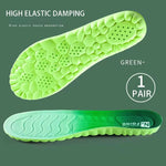 Tuzwa 4D Sports Insoles with Arch Support – Shock-Absorbing EVA Shoe Inserts, Lightweight Anti-Slip Cushioned Insoles for Athletic Shoes