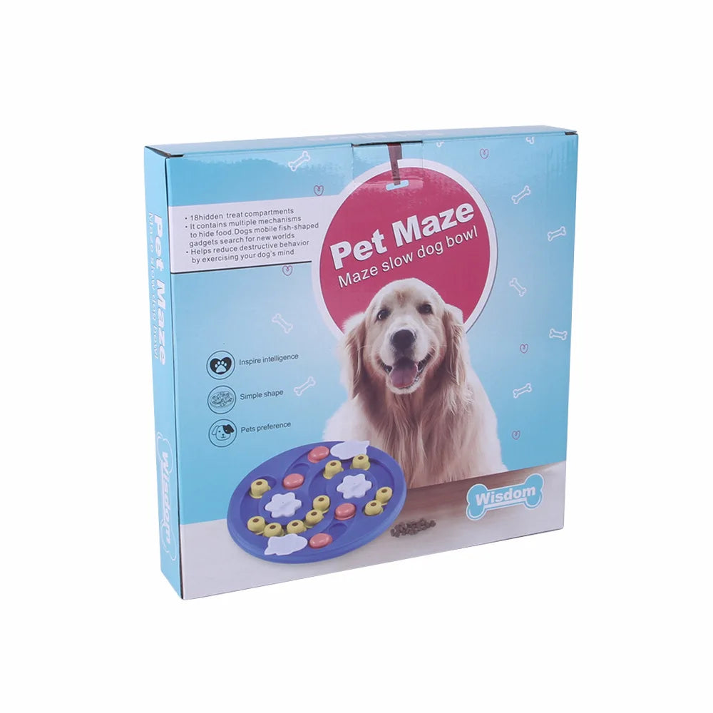 Tuzwa | Interactive Dog Puzzle Feeder Toy | Treat Dispensing Slow Feeder with Non-Slip Base for IQ Training, Mental Stimulation & Boredom Relief