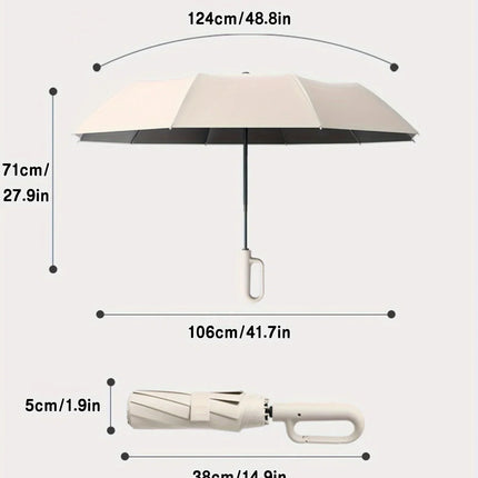 Sun Umbrella with UPF50+, Wind Resistant UV Umbrella for Rain and Sun – image 12