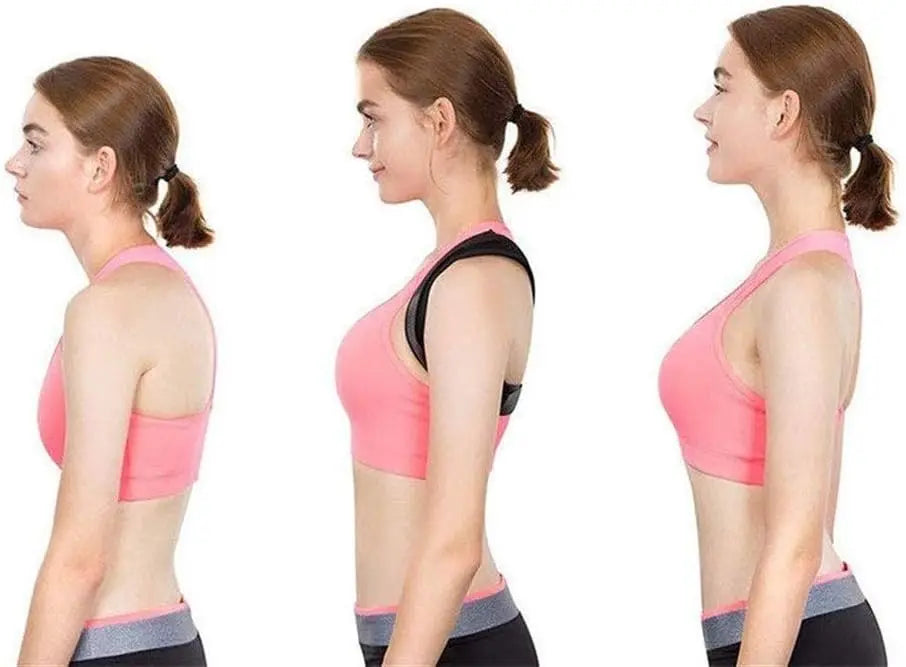 Tuzwa Adjustable Posture Corrector for Men & Women – Breathable Cotton & Neoprene Back Support Brace for Everyday Posture Support