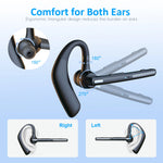 Tuzwa Wireless Bluetooth Headset with Dual Mic – Noise Cancelling Earpiece with Comfortable Fit for Smartphones & Hands-Free Calls