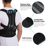 Tuzwa Posture Corrector Back Brace for Men & Women – Adjustable Breathable Full Back Support with Ergonomic Straps