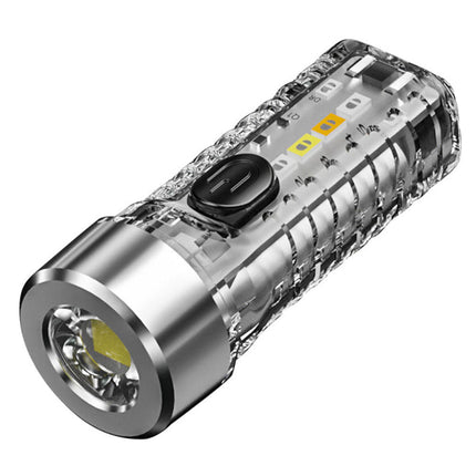 Rechargeable Flashlight Keychain, Compact Flashlight with 6 Modes
