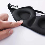 Tuzwa 3D Contoured Sleep Eye Mask – Light Blocking Ergonomic Sleeping Mask, Soft Breathable Polyester Rayon Eye Cover for Travel & Rest