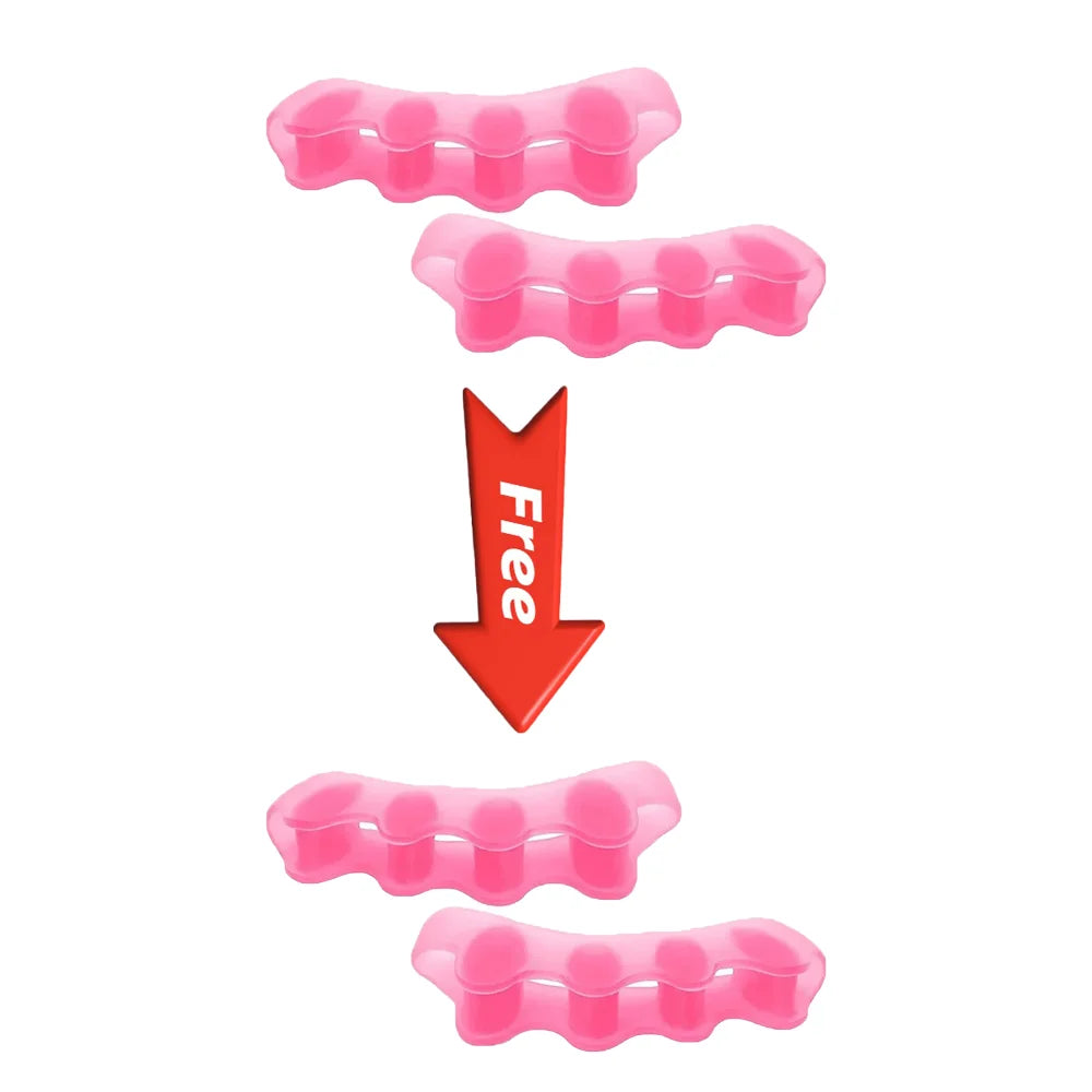 Tuzwa Soft Silicone Toe Separators – Cushioned Toe Spacers for Gentle Separation, Friction Reduction & Everyday Foot Comfort