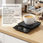 Tuzwa Digital Coffee Scale with Timer & LCD Display | Precision Espresso Scale for Pour Over, Drip & Coffee Brewing