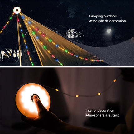 Retractable LED String Lights for Camping, Camping Lights with Portable Power Bank and Flashlight – image 8