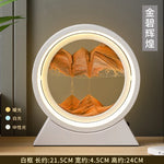 Tuzwa LED Moving Sand Art Table Lamp with 3D Sandscape – Relaxing Night Light & Decorative Desk Lamp for Bedroom, Office & Home