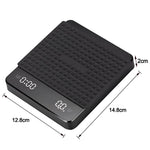 Tuzwa Digital Coffee Scale with Timer & LED Display | Precision Espresso Scale for Pour Over, Espresso & Home Brewing
