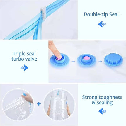 Vacuum Seal Bags, Airtight Vacuum Storage Bags for Travel with Hand Pump – image 7