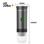 Portable Espresso Coffee Maker | Wireless 3-in-1 Portable Espresso Machine with 20-Bar Pressure & USB Rechargeable Design for Travel, Car & Home