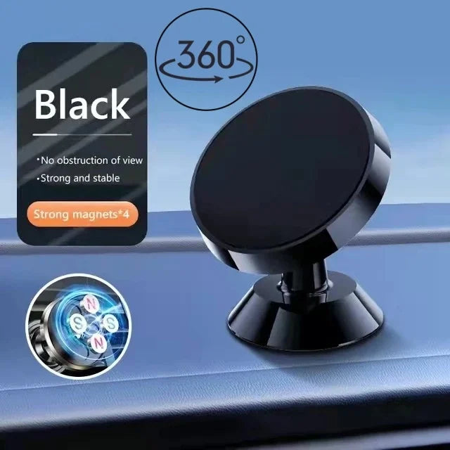 Tuzwa Universal Magnetic Car Phone Mount | Dashboard & Windshield Holder with Powerful Magnetic Grip for iPhone, Samsung, Xiaomi & Android