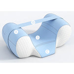 Tuzwa Cervical Pillow for Side Sleepers – Ergonomic Memory Foam Neck Support Pillow with Breathable Polyester Spandex Cover