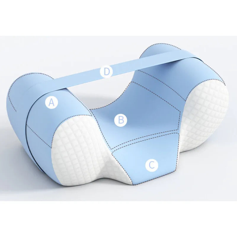 Tuzwa Cervical Pillow for Side Sleepers – Ergonomic Memory Foam Neck Support Pillow with Breathable Polyester Spandex Cover