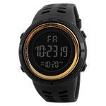 Tuzwa Men's Digital Military Sports Watch – Luminous 50mm Display, Coated Glass, Round Case for Active Everyday Wear