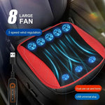 Tuzwa Car Cooling Seat Cushion with 5 Adjustable Fans – USB-Powered Ventilated Car Seat Pad for Summer Driving Comfort