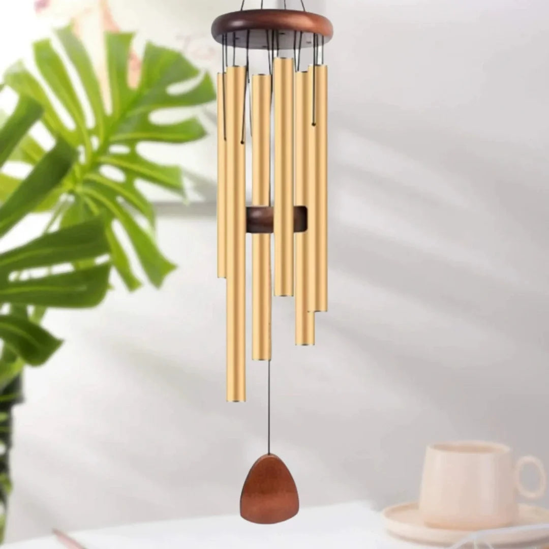 Tuzwa Aluminum Wind Chime – Soothing Outdoor Hanging Wind Chimes with Metal Tube Design for Garden, Patio, Porch & Balcony Decor