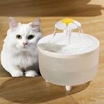 Tuzwa Rechargeable Cat Water Fountain | Automatic Filtered Pet Drinking Fountain with Adjustable Water Flow