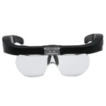 Tuzwa Rechargeable LED Magnifying Glasses – Head-Mounted Hands-Free Magnifier with 2 LED Lights for Precision Work, Crafts & Repairs