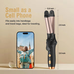 Tuzwa Cordless Mini Curling Iron – Rechargeable Portable Hair Curler with Fast Heating, 3 Temperature Settings, Anti-Scald Design & Auto Shutoff