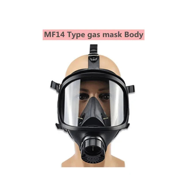 Tuzwa MF14 Full Face Respirator Mask – Reusable Chemical Gas Respirator with Replaceable Filter & Adjustable Head Straps for Industrial Use