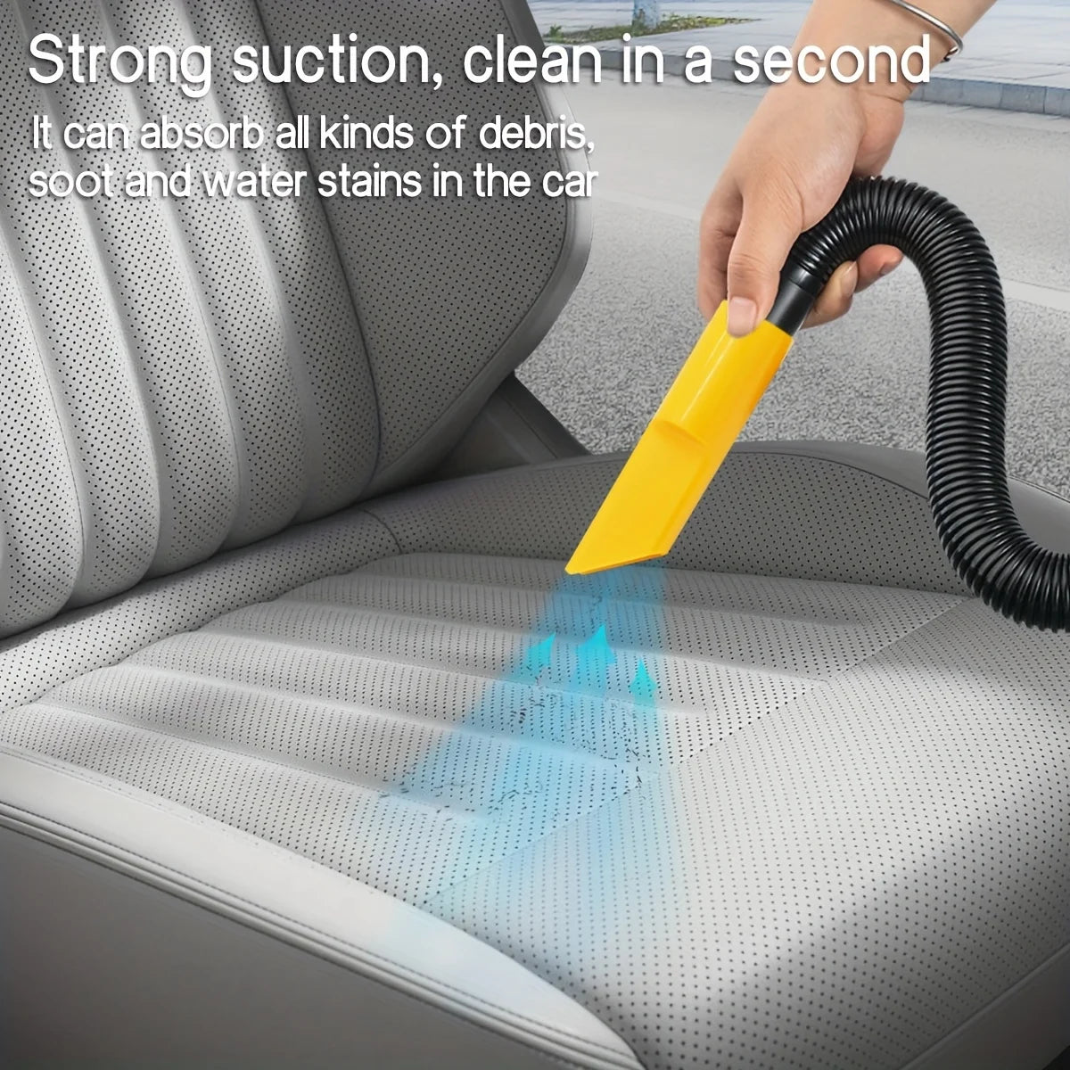 Tuzwa Cordless Car Vacuum Cleaner – Portable Wet & Dry Handheld Vacuum for Car & Home, Powerful Suction for Dust, Pet Hair & Upholstery