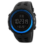 Tuzwa Men's Digital Military Sports Watch – Luminous 50mm Display, Coated Glass, Round Case for Active Everyday Wear