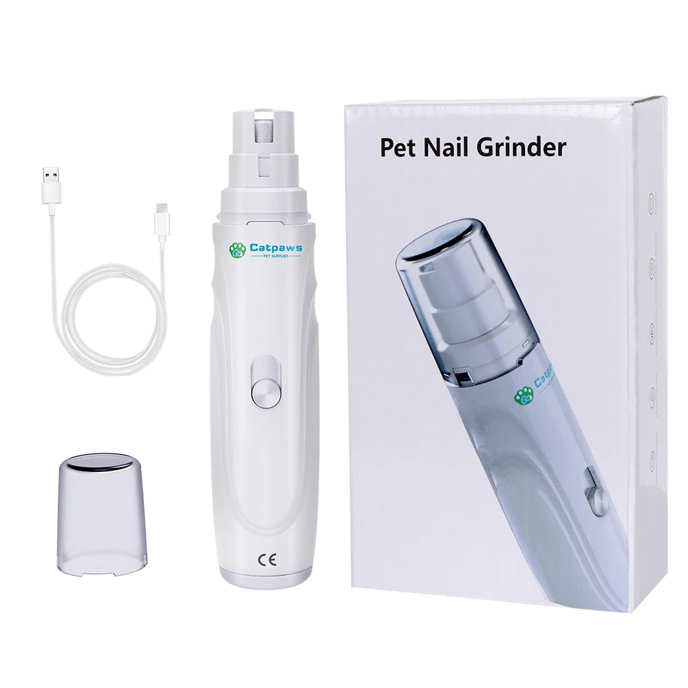 Tuzwa Dog Nail Grinder – USB Rechargeable 2-Speed Electric Nail Trimmer for Dogs, Quiet Pet Nail Grinder for Safe GroomingTuzwa Dog Nail Grinder – USB Rechargeable 2-Speed Electric Nail Trimmer for Dogs, Quiet Pet Nail Grinder for Safe Grooming
