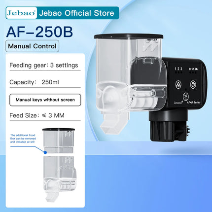 Tuzwa Automatic Fish Feeder with Digital Timer – 500g Aquarium Food Dispenser with LCD Display, 3 Settings & Battery Included