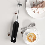 Tuzwa Electric Coffee Frother & Milk Whisk | USB Rechargeable Handheld Milk Frother for Latte, Cappuccino, Matcha & Baking