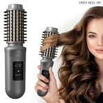 Tuzwa Cordless Hair Straightening Comb – 2600mAh Rechargeable Portable Hair Straightener & Curler for Wireless Styling