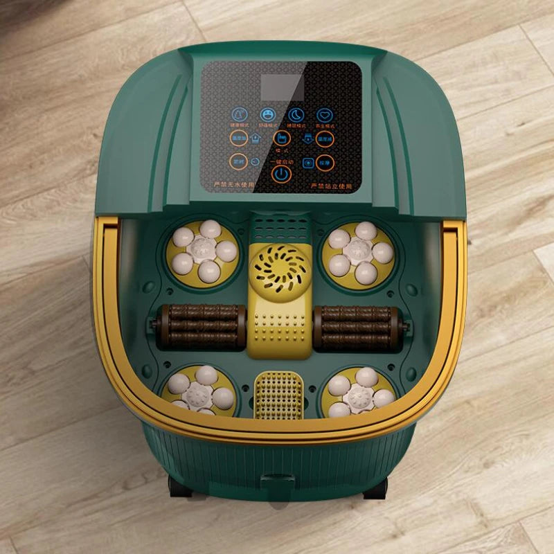 Tuzwa Electric Foot Spa Bath with Adjustable Heat & Thermostatic Temperature Control – Compact Foot Soaking Tub for Home