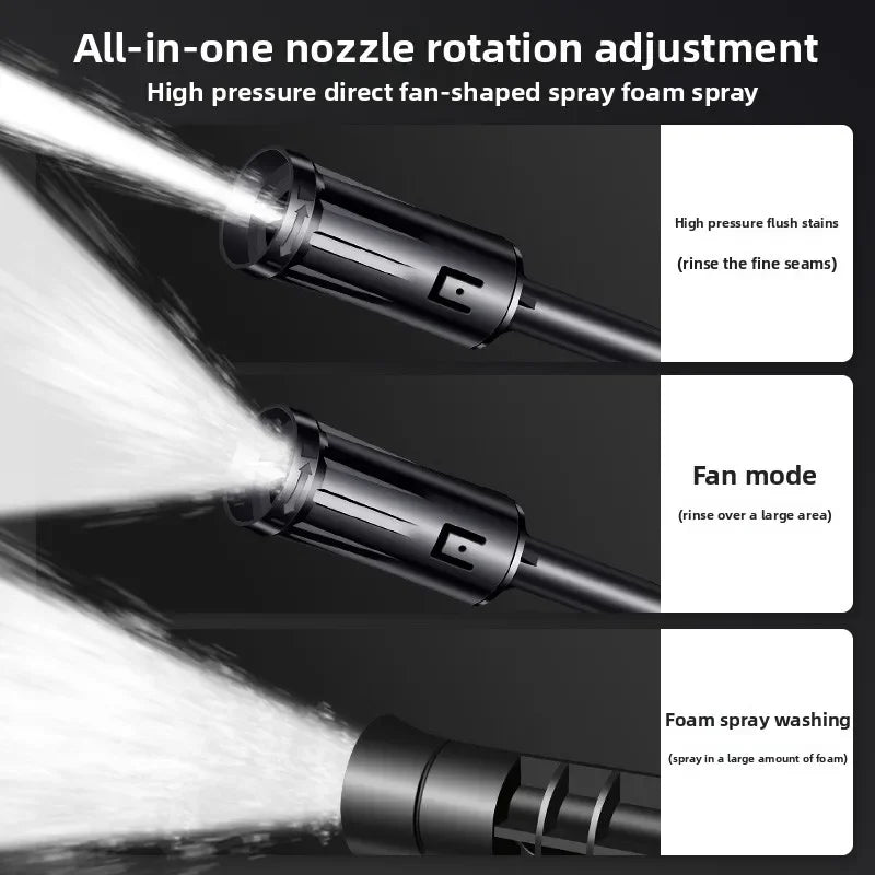 Tuzwa Cordless Pressure Washer – Rechargeable Battery Powered Portable Car Washer for Vehicle & Outdoor Cleaning