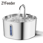 Tuzwa 2.2L Stainless Steel Cat Water Fountain | Automatic Pet Drinking Fountain for Fresh Everyday Hydration