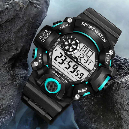 Mens Watches, Digital Watch with Stopwatch and Alarm – image 5
