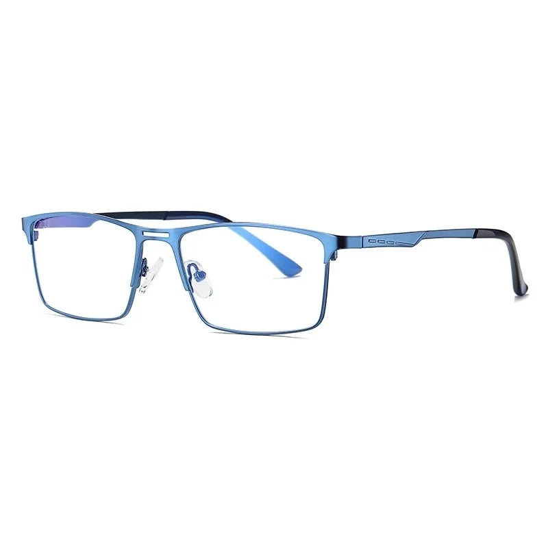 Tuzwa Blue Light Blocking Glasses for Men – Rectangle Computer Glasses for Screen Use with Lightweight Frame