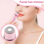 Tuzwa Dual-Head Electric Trimmer for Women – Stainless Steel Precision Shaver for Bikini Area, Underarms & Legs, Battery & Mains Powered