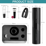 Tuzwa Rechargeable Electric Wine Opener with Foil Cutter – Automatic Cordless Corkscrew for Quick & Easy Wine Bottle Opening
