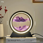 Tuzwa LED Moving Sand Art Table Lamp with 3D Sandscape – Relaxing Night Light & Decorative Desk Lamp for Bedroom, Office & Home