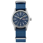 Men's 38mm Luminous Field Watch - Easy Read Arabic Numeral Dial, Durable Nylon Strap, Lightweight Everyday Watch