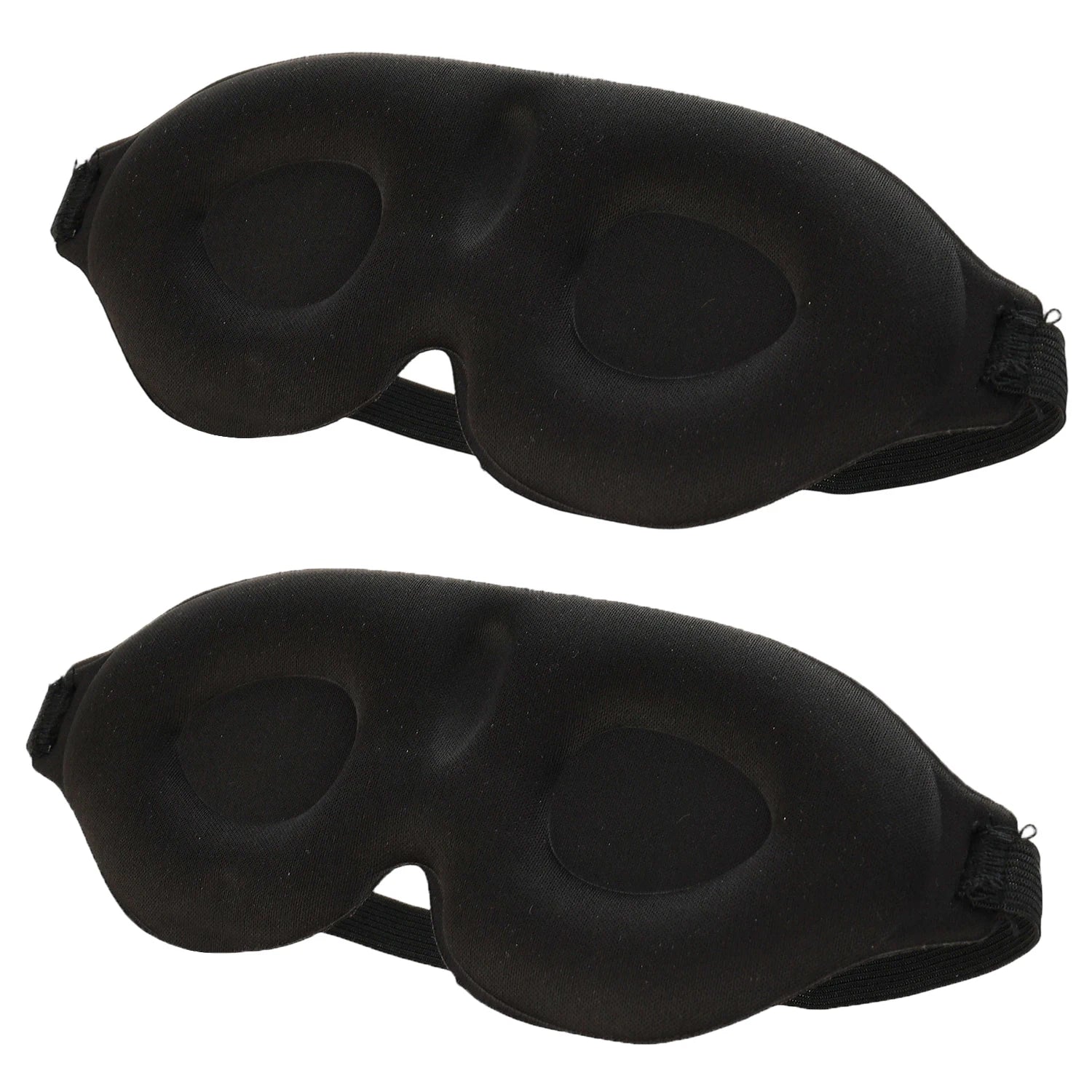 Tuzwa 3D Contoured Sleep Eye Mask – Light Blocking Ergonomic Sleeping Mask, Soft Breathable Polyester Rayon Eye Cover for Travel & Rest