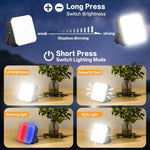 Tuzwa Solar Power Bank – 15W Portable Backup Charger with Built-In Cables, Night Light, Flashlight & SOS LED for Outdoor Travel