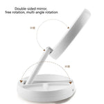 Tuzwa 10X Magnifying Makeup Mirror with LED Light – Rechargeable Adjustable & Foldable Vanity Mirror for Makeup & Grooming