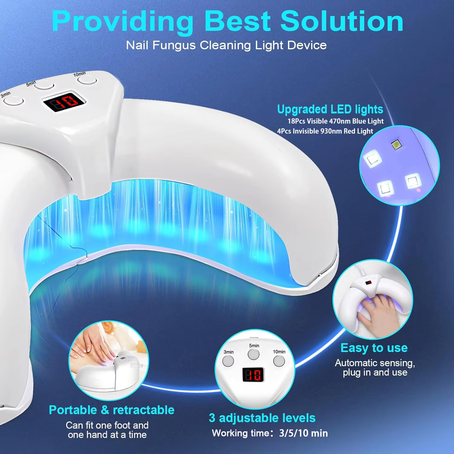 Tuzwa Laser Nail Care Device – Personal Nail Appearance Care Tool for Routine Nail Grooming